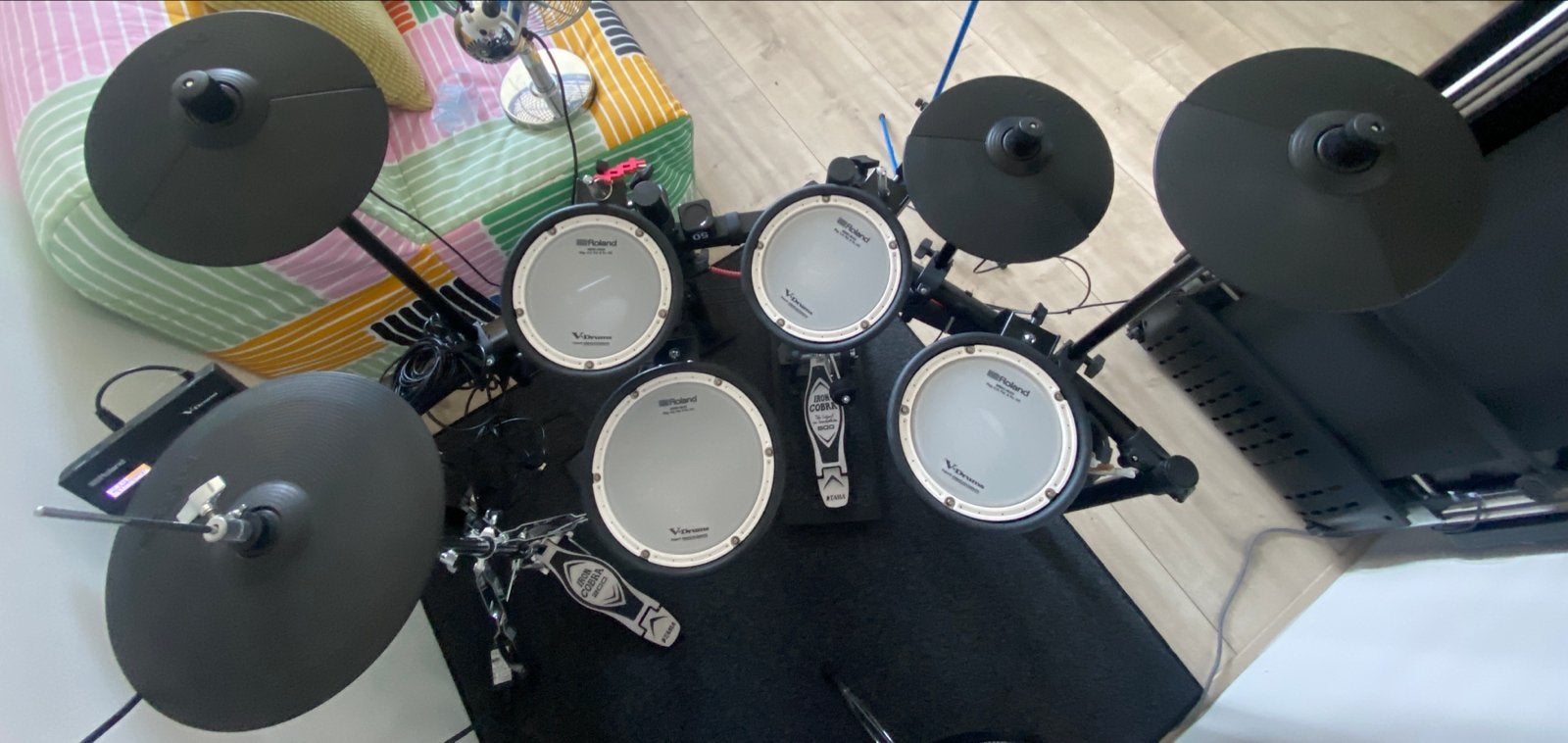Roland TD-07DMK V-Drums + VH-10 Hi-Hat Upgrade & Extra Crash, Ophalen, Zo goed als nieuw, Roland, Elektronisch
