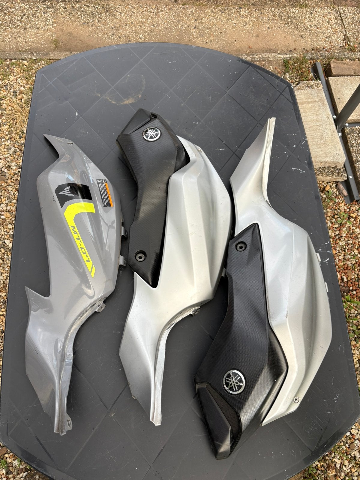 Yamaha mt 07 kappen 2015 - grijs, Ophalen of Verzenden, Gebruikt
