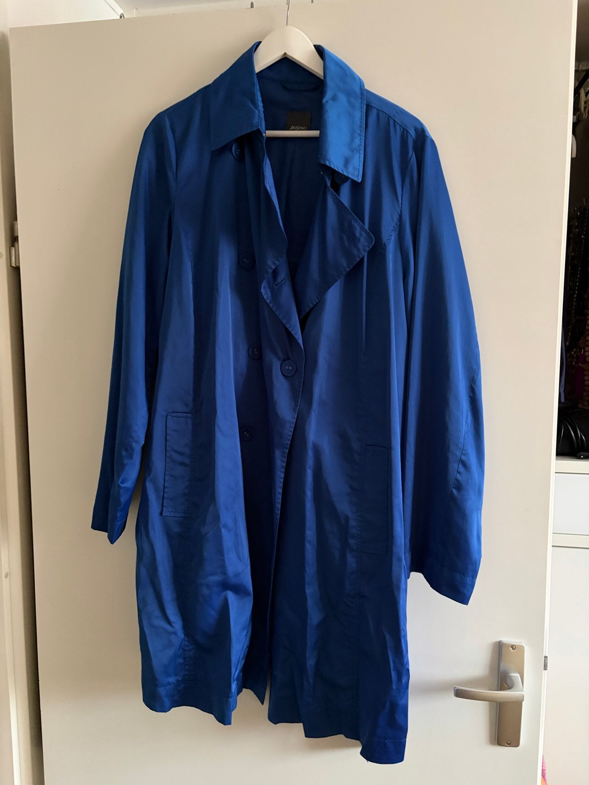 Regenjas Persona (Marina Rinaldi) - Maat 27/50, Ophalen of Verzenden, Zo goed als nieuw, Maat 46/48 (XL) of groter, Blauw