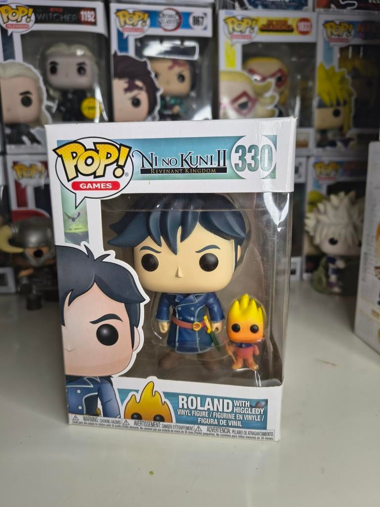 Funko Pop! Games Ni No Kuni II Roland with Higgledy #330, Ophalen of Verzenden, Nieuw
