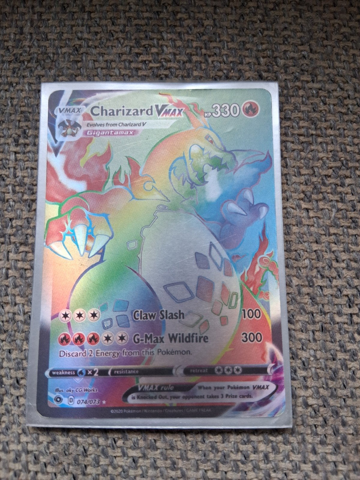 Charizard Vmax, Ophalen of Verzenden, Nieuw, Losse kaart, Foil