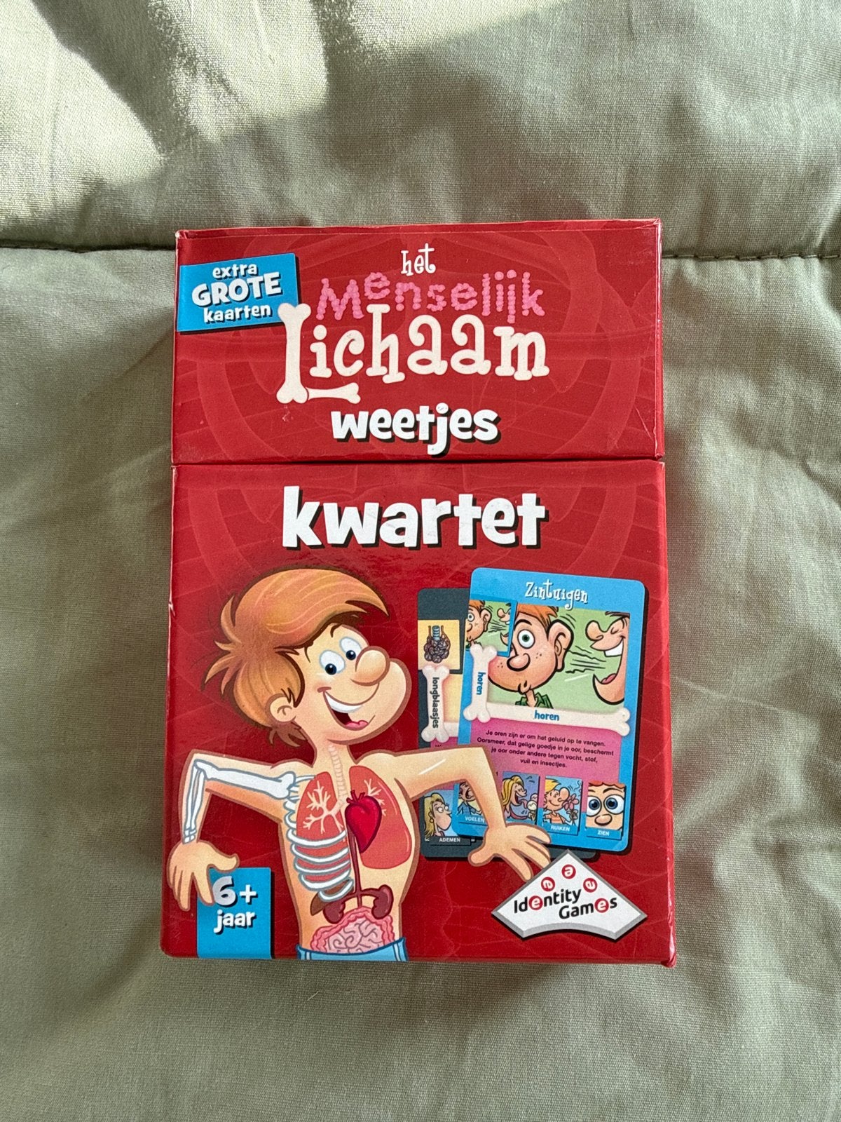 Het Menselijk Lichaam Weetjes Kwartet - Educatief Kaartspel, Drie of vier spelers, Ophalen, Zo goed als nieuw