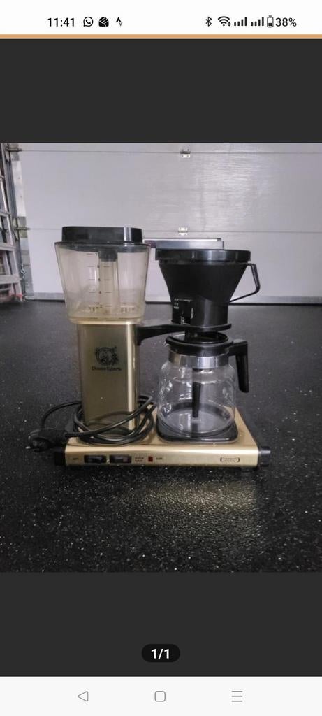 Vintage Douwe Egberts Koffiezetapparaat Goud, Witgoed en Apparatuur, Ophalen, Gebruikt, Koffiemachine, Gemalen koffie