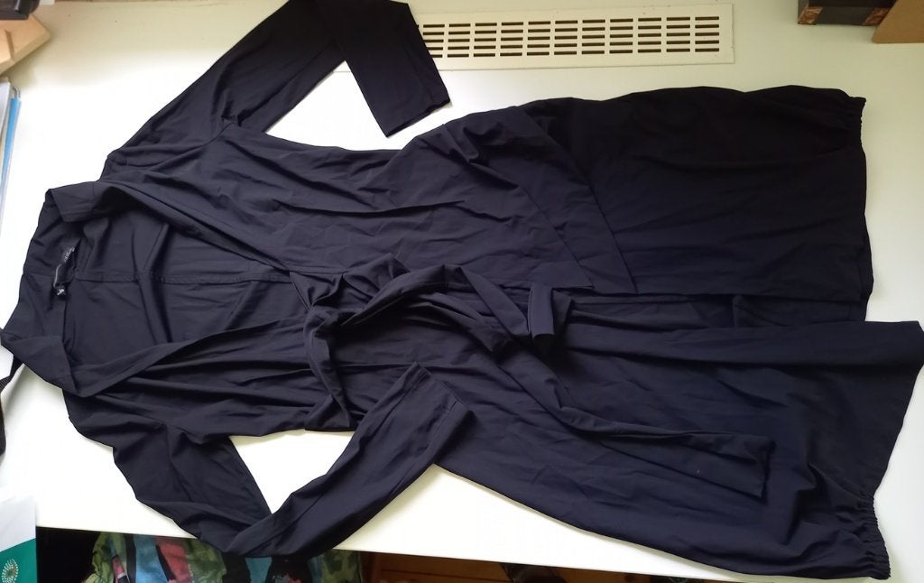 Elsewhere pracht donkerblauw zwarte over jurk/jasje, maat S, Kleding | Dames, Verzenden, Elsewhere, Zwart, Zo goed als nieuw