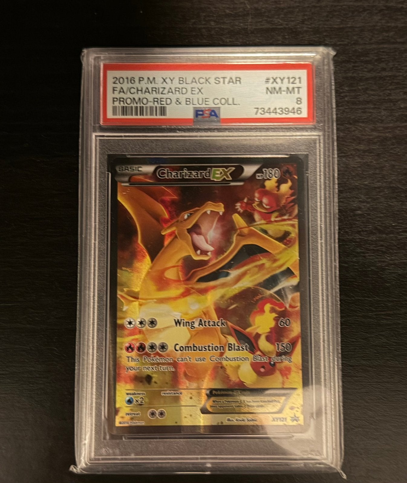 Charizard ex xy promo psa 8, Ophalen of Verzenden, Zo goed als nieuw