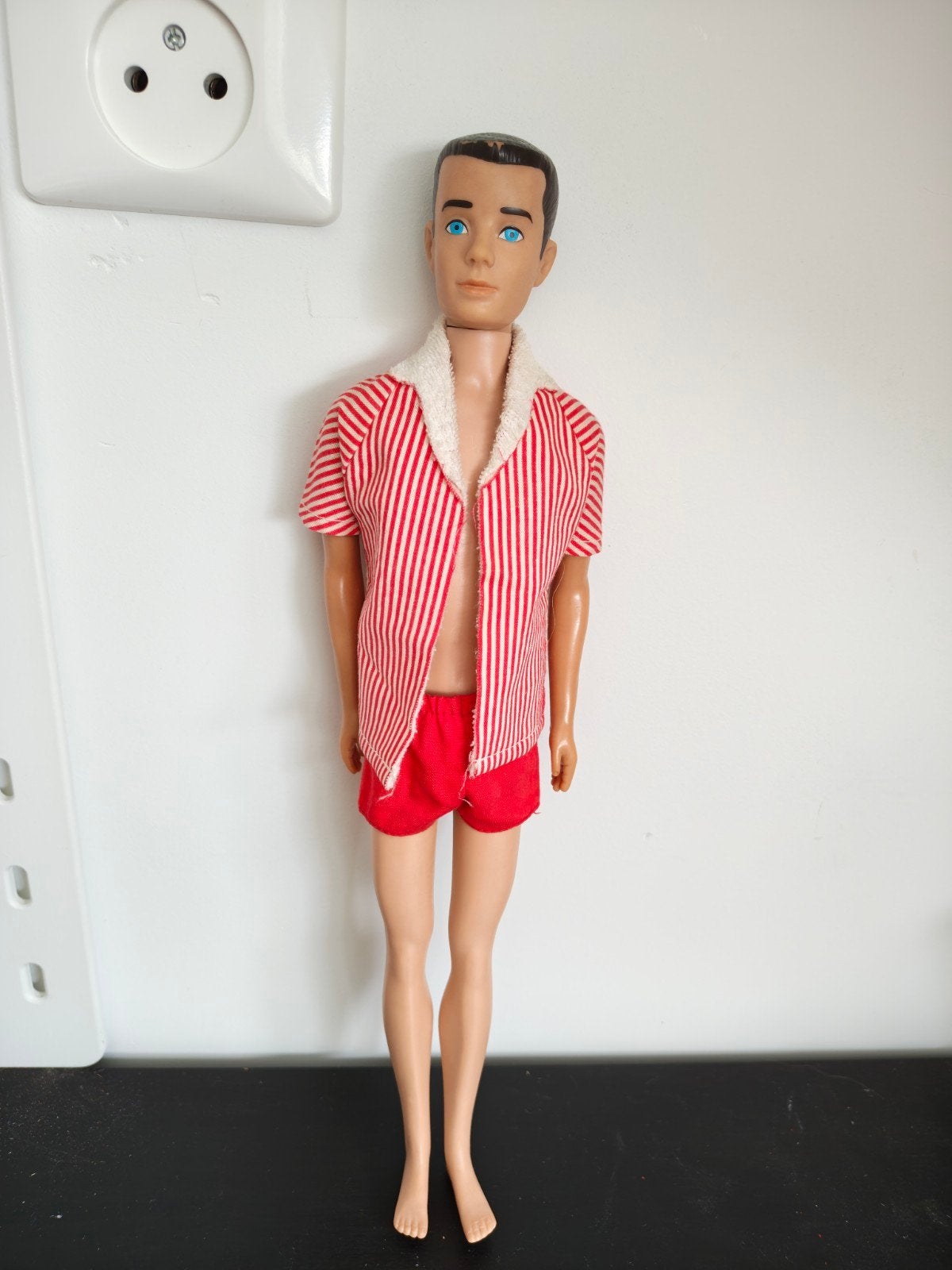 Vintage Mattel Ken pop (1963-1965) met originele kleding, Verzamelen, Ophalen of Verzenden, Gebruikt, Pop