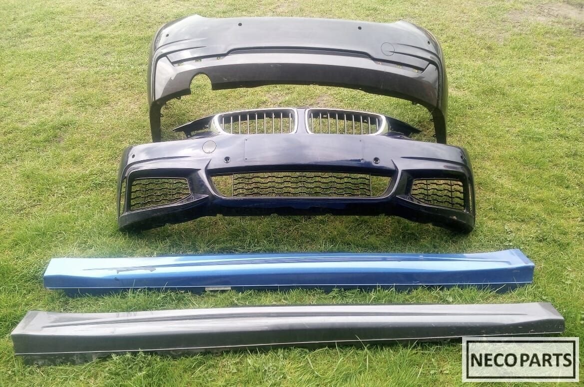 BMW 4 SERIE F32 F33 F36 M PAKKET BUMPER ZIJSKIRTS ORIGINEEL, Gebruikt, -, Ophalen of Verzenden, Achter