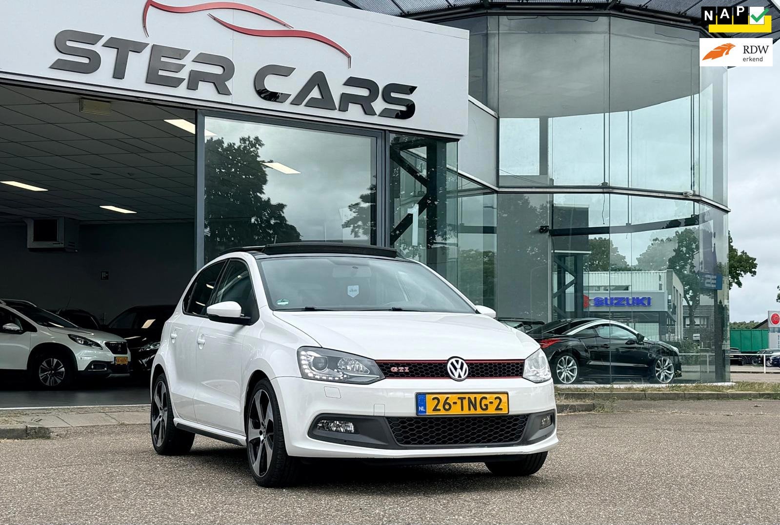 Volkswagen Polo 1.4 TSI GTI|Automaat|Schuifdak|Carplay|NAP|, Auto's, 4 cilinders, Automatische klimaatregeling, Wit, Origineel Nederlands