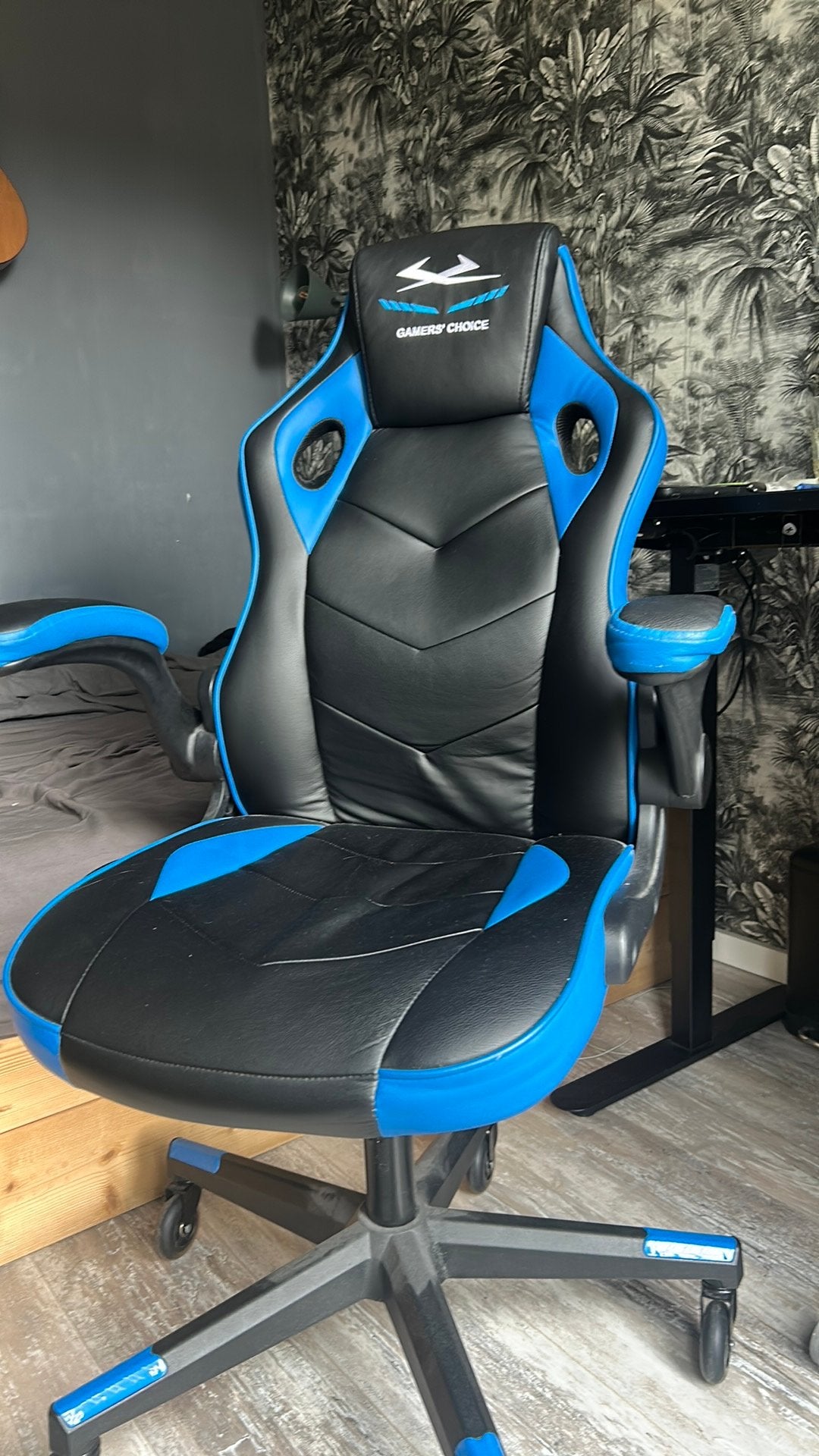 Foto 3 van Gaming bureaustoel - Zwart/Blauw - Gamers' Choice