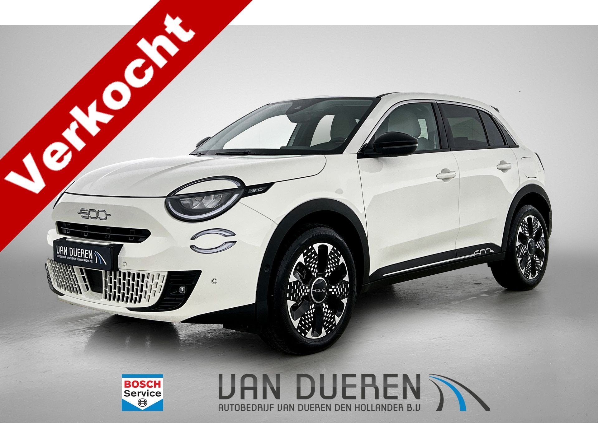 Fiat 600 1.2 Hybrid La Prima Carplay, Leder, Camera, Auto's, Gebruikt, 1199 cc, 620 kg, Wit