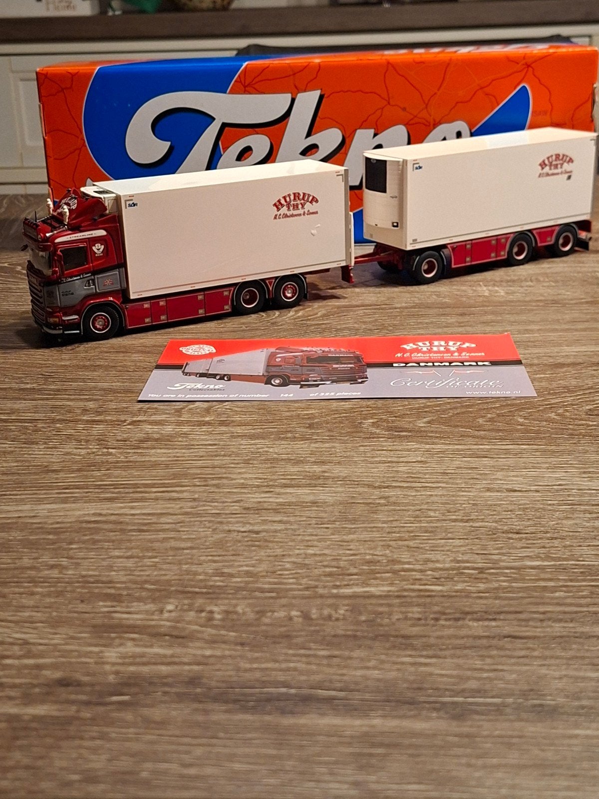 TEKNO SCANIA R6 COMBI  N. C. CHRISTENSEN & SONS, Hobby en Vrije tijd, Ophalen of Verzenden, Zo goed als nieuw, Bus of Vrachtwagen