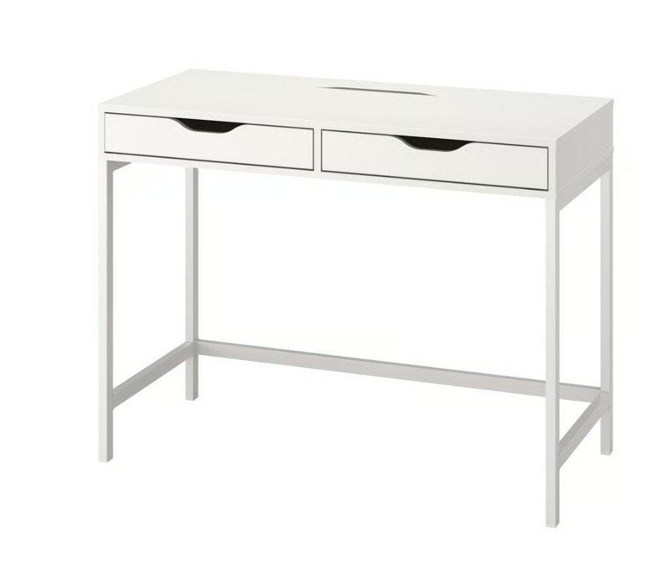 IKEA Alex bureau/make-up tafel - Wit - Zo goed als nieuw, Ophalen, Overige typen, Met lades, Spaanplaat of MDF