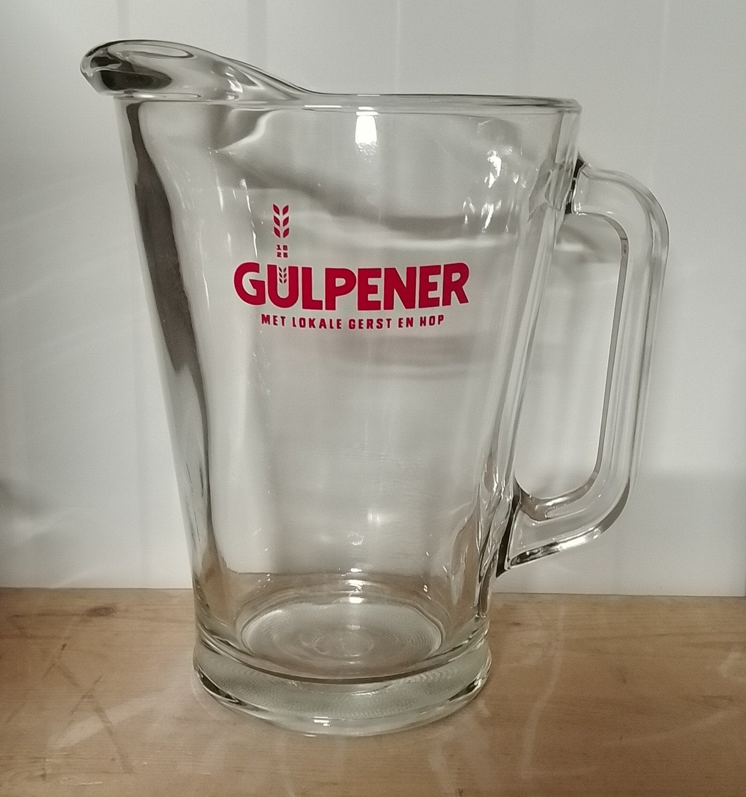 glazen Gulpener pitchers 1,5L, Ophalen of Verzenden, Nieuw, Overige typen, Gulpener