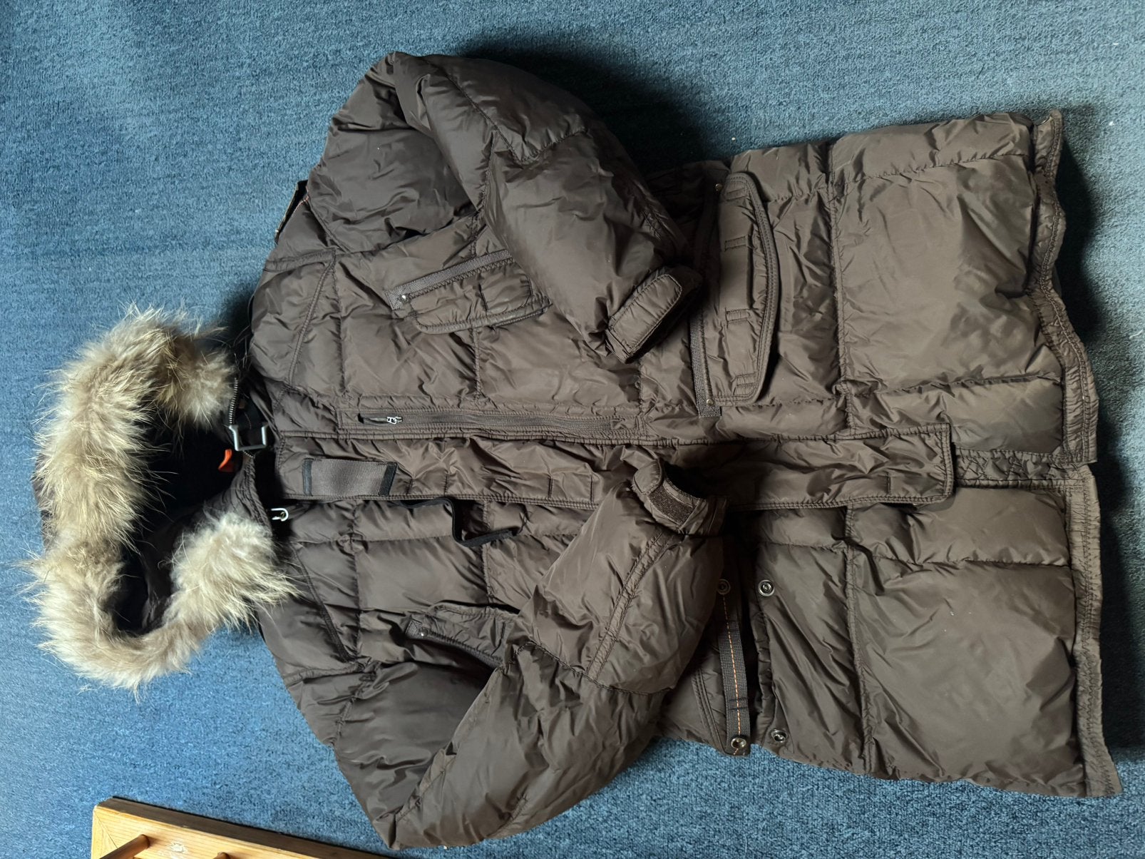 Parajumpers heren winter XL bontkraag bruin, Ophalen of Verzenden, Zo goed als nieuw, Maat 56/58 (XL), Bruin