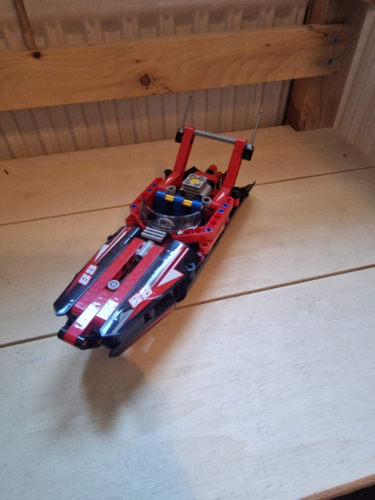 LEGO Technic Raceboot 42089 met instructieboekje, Kinderen en Baby's, Lego, Ophalen of Verzenden, Zo goed als nieuw, Technic