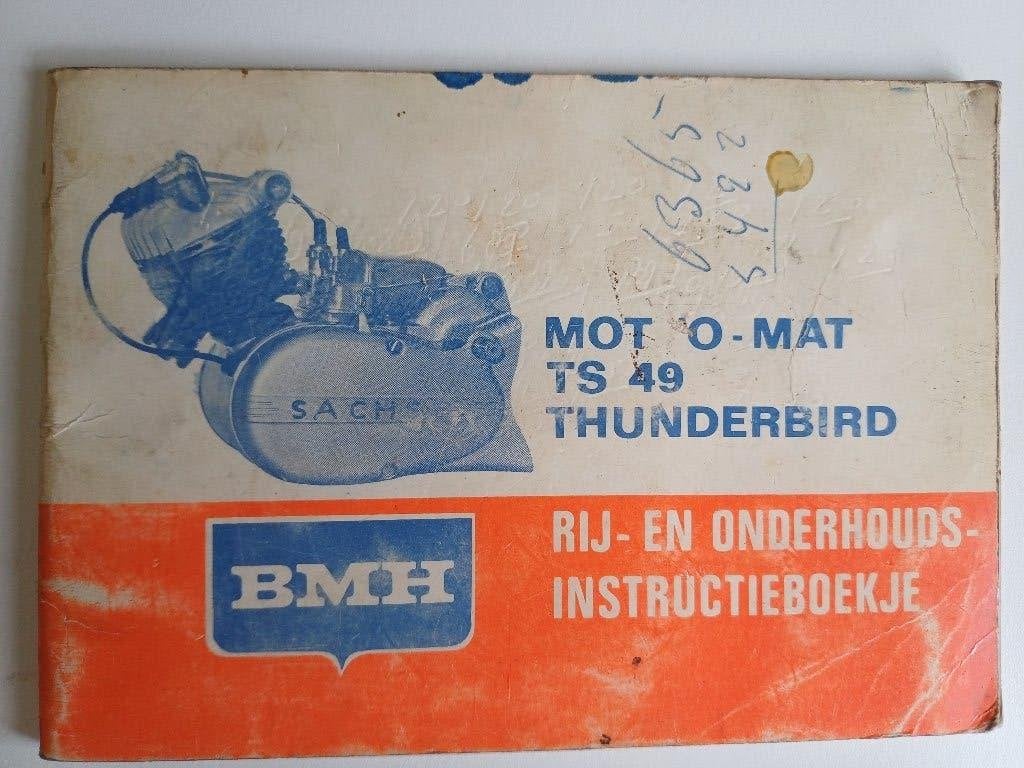BMH Mot-O-Mat Thunderbird TS 49 Instructieboekje, Ophalen of Verzenden