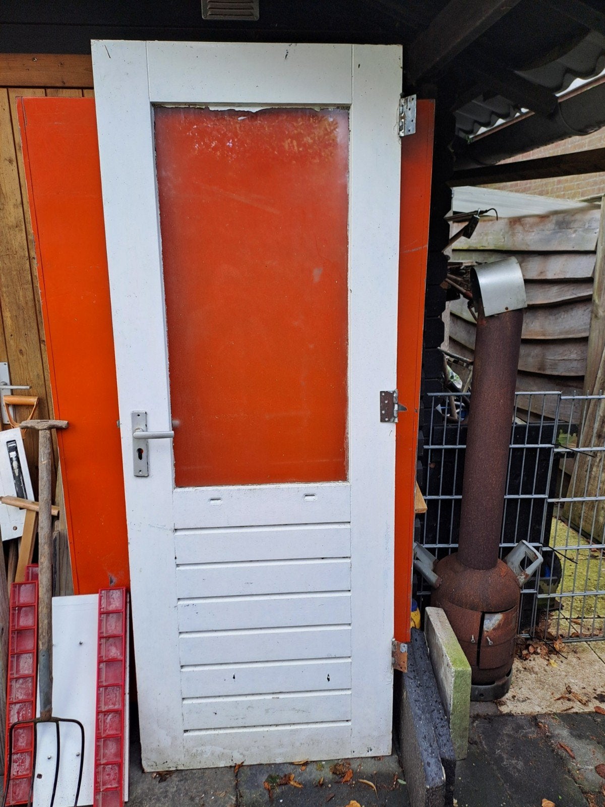 2 Hardhouten deuren te koop, Ophalen, Binnendeur, 200 tot 215 cm