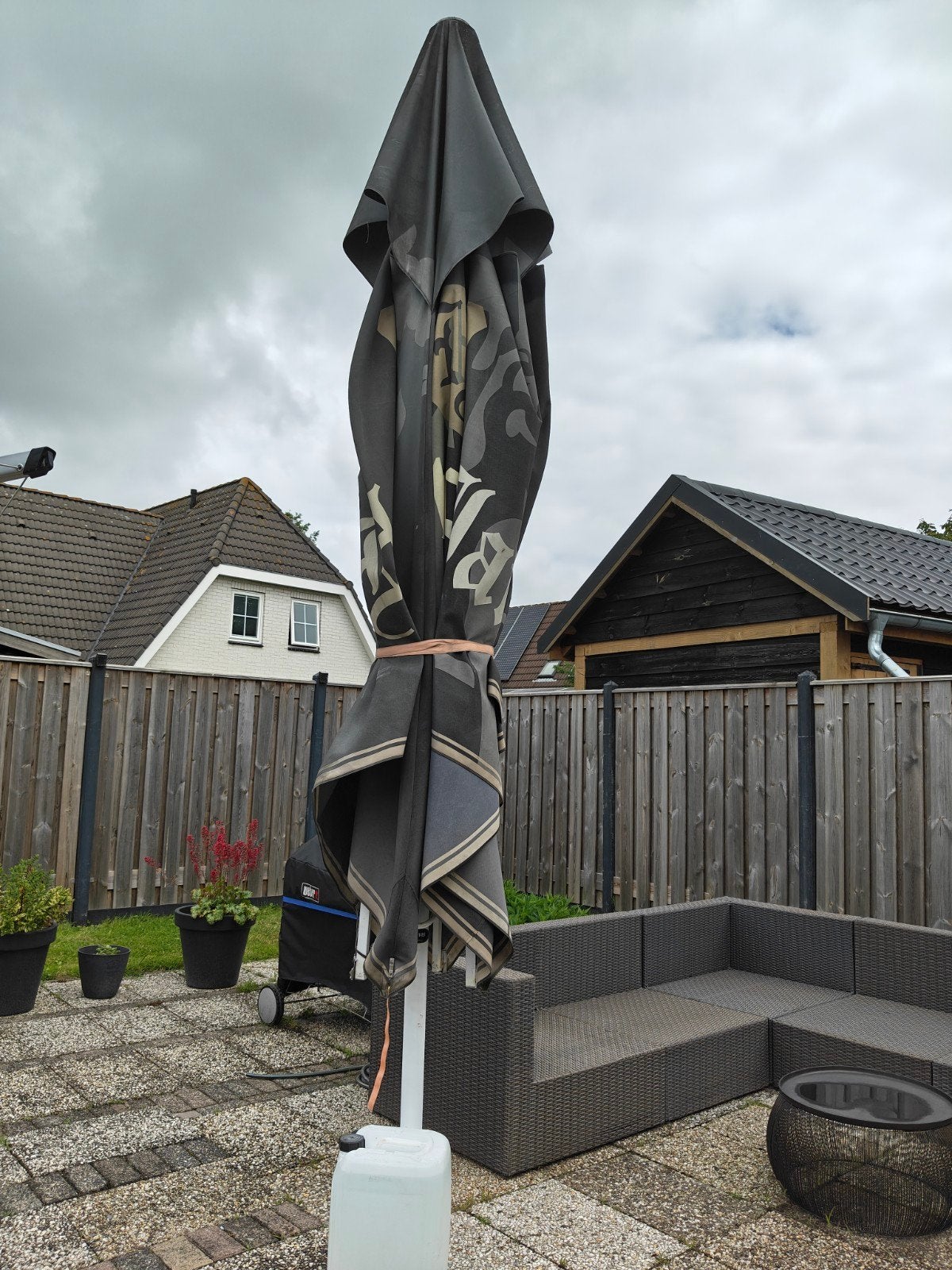 Hertog Jan 4x4 Parasol, Ophalen, 3 tot 4 meter, Zweefparasol