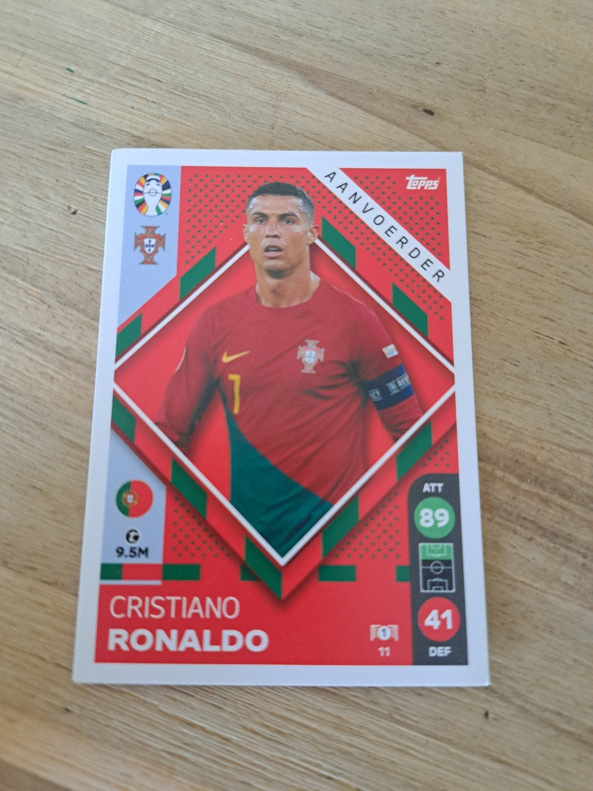 Cristiano Ronaldo Topps Match Attax EURO 2024 Spelerskaart, Ophalen of Verzenden