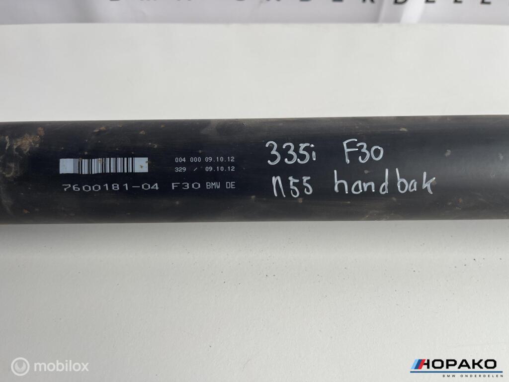 Cardanas F30 F31 335i handbak 7600181, Auto-onderdelen, Gebruikt, Einsteinlaan 5 rijswijk, Bmw, Ophalen of Verzenden