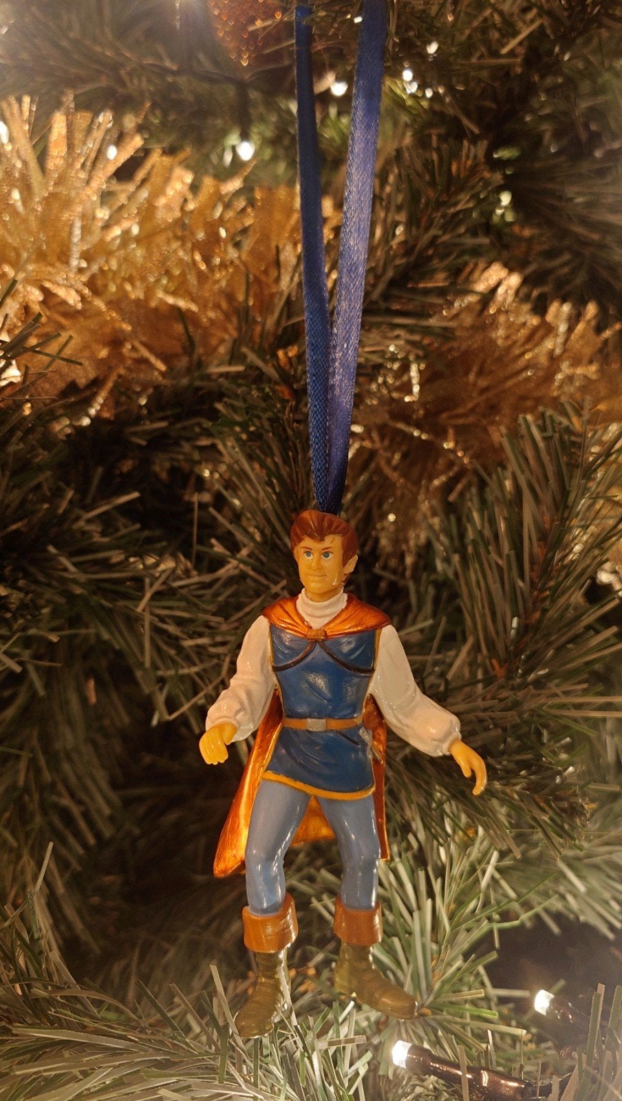 Disney Prins Florian kerst ornament hanger kerstbal, Verzamelen, Ophalen of Verzenden, Sneeuwwitje of Doornroosje, Zo goed als nieuw