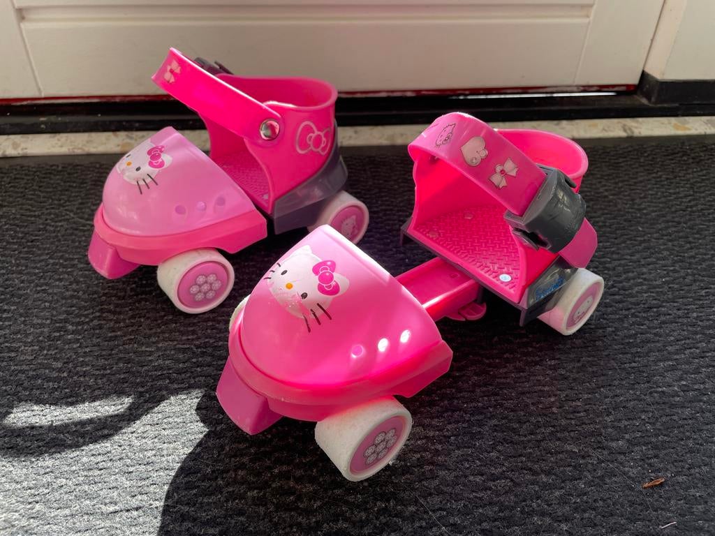 Hello Kitty rolschaatsen verstelbaar voor beginners., Ophalen, Verstelbaar, Gebruikt, Kinderen