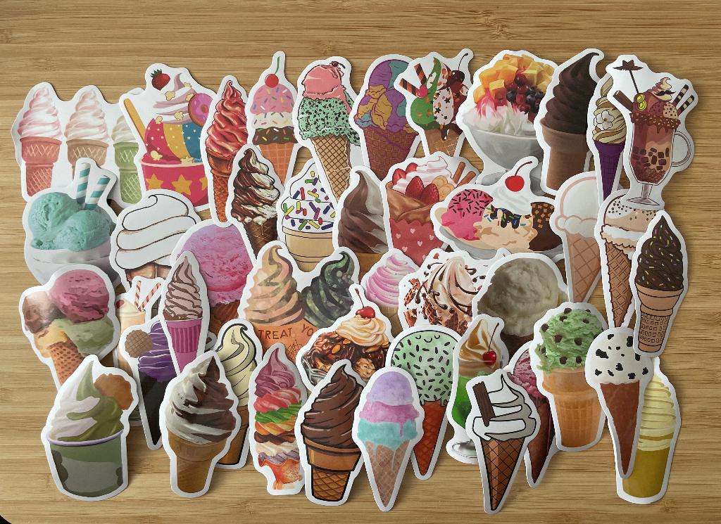 Ijsjes stickers, Verzenden, Nieuw, Meerdere stickers