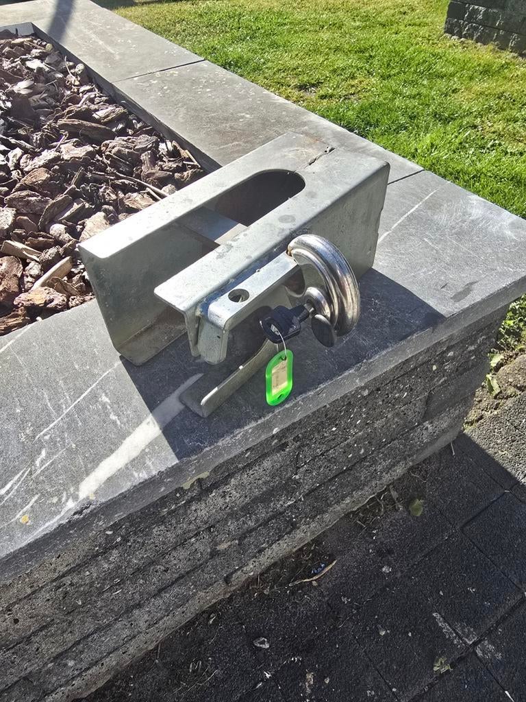 Disselslot met Abus Diskus slot, Ophalen of Verzenden, Gebruikt