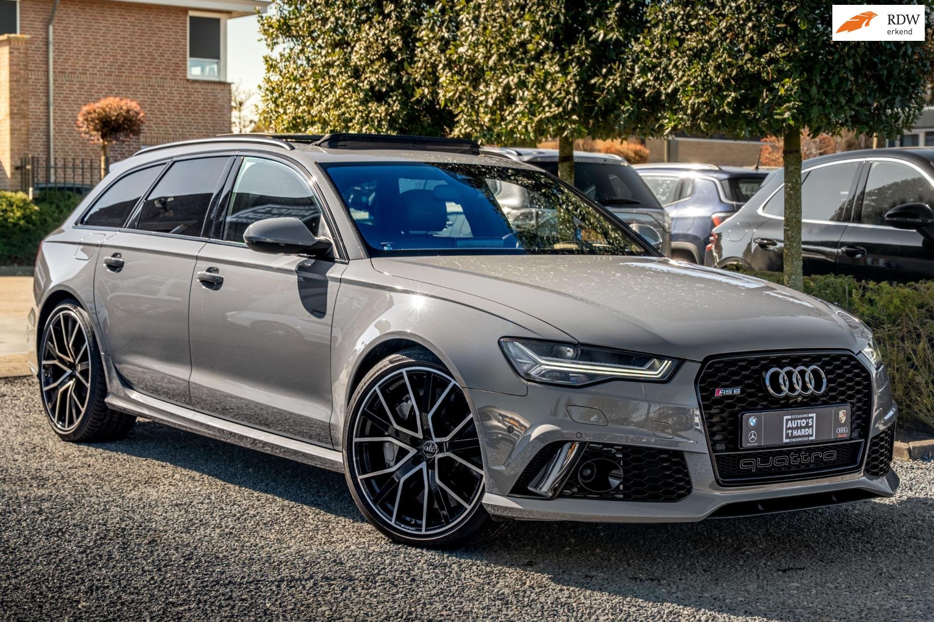 Audi RS6 Avant 4.0 TFSI Quattro Performance Pro Line + 605 P, Auto's, Automaat, Dealer onderhouden, Gebruikt, Parkeerassistent