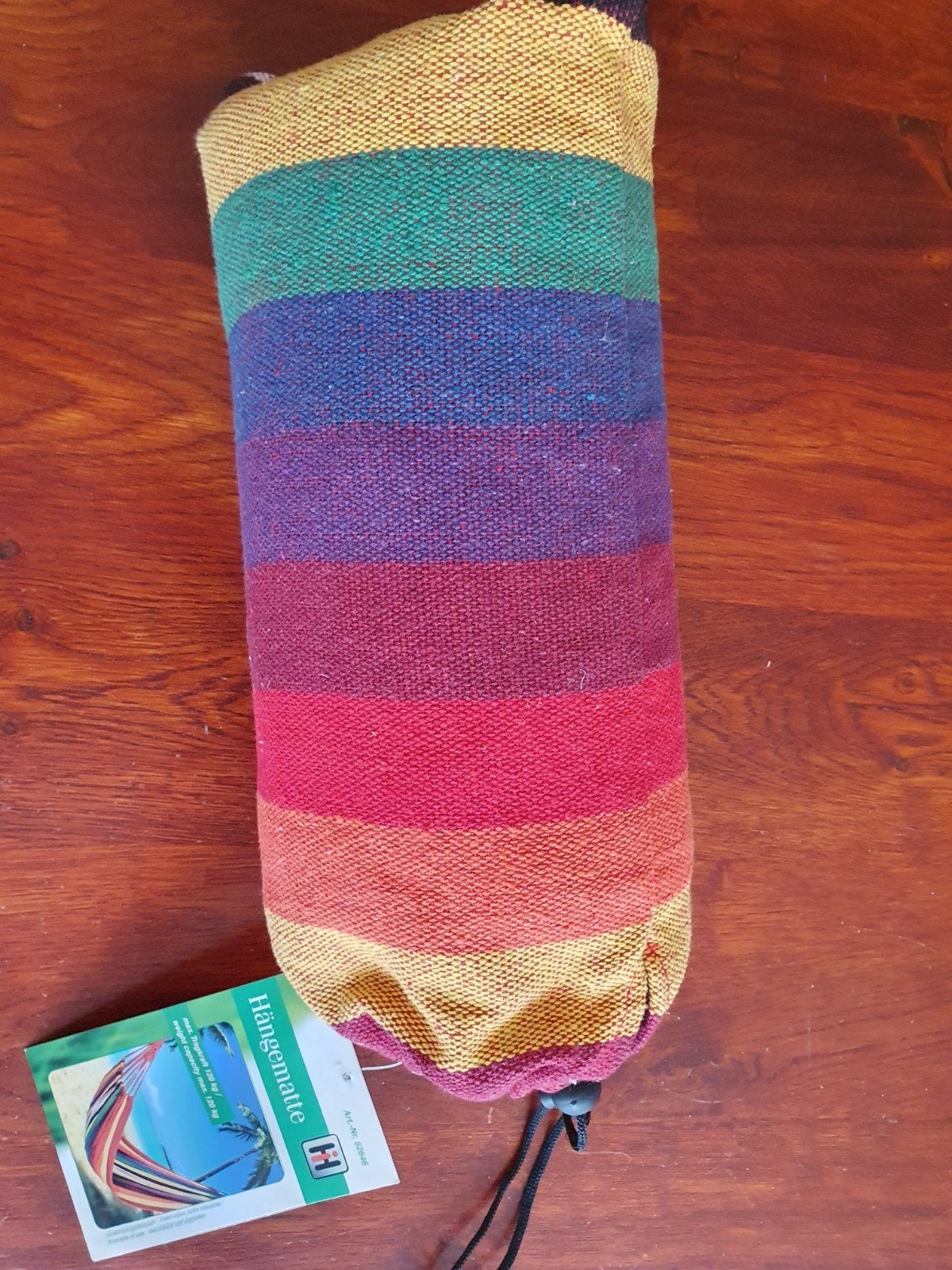 Nieuwe regenboog hangmat - 120kg draagkracht, Tuin en Terras, Hangmatten, Ophalen, Opvouwbaar, Nieuw, Eenpersoons