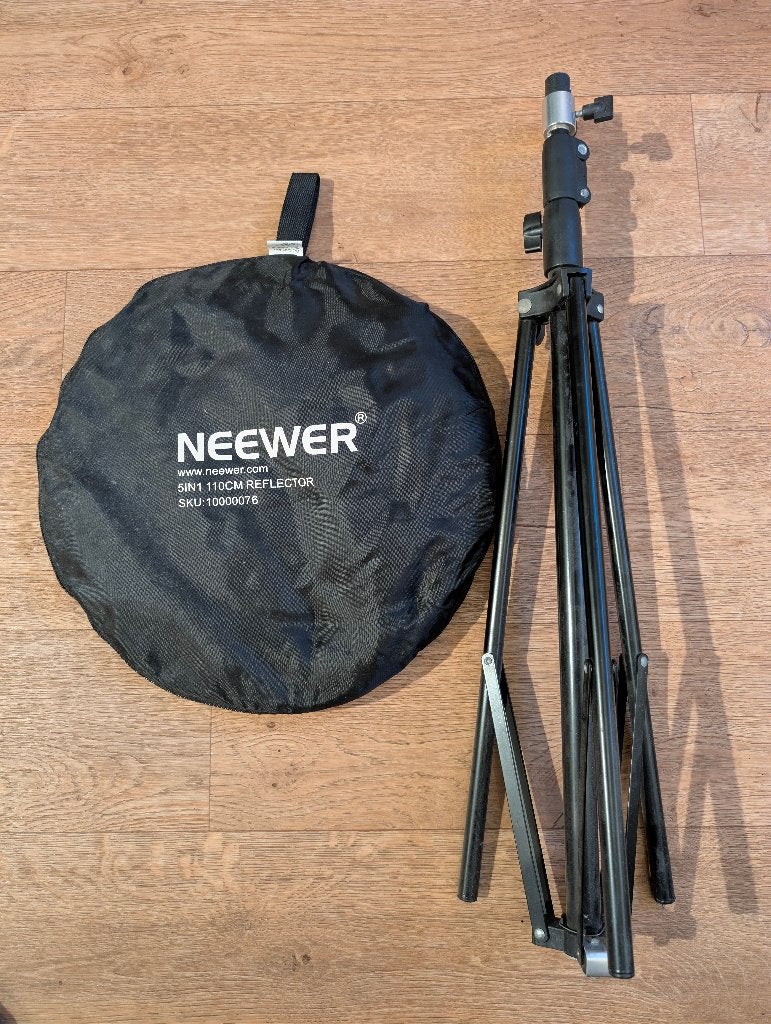 Neewer 110cm reflector voor fotografie, Gebruikt, Overige typen, Ophalen of Verzenden, Verstelbaar