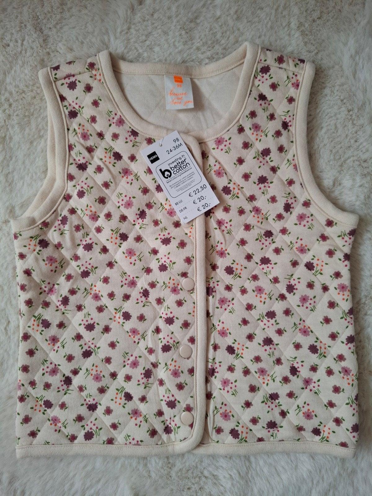 Nieuwe bodywarmer Hema maat 98, Kinderen en Baby's, Meisje, Nieuw, Ophalen of Verzenden, Hema