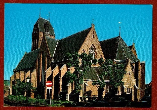 Oudewater (Utr) - Ned. Herv. Kerk (verk.bord, auto's) Ong., Ophalen of Verzenden, 1960 tot 1980, Ongelopen, Utrecht