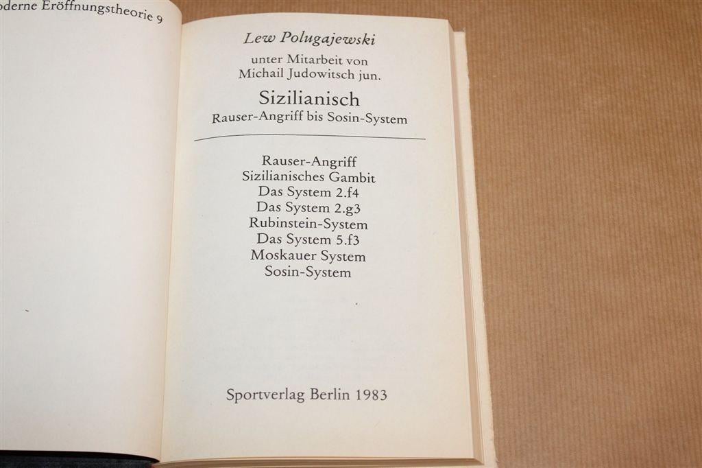 Sizilianisch Rauser bis Sosin — Polugaevskij, Schaakopeninge, Boeken, Ophalen of Verzenden, Gelezen, Watersport en Hengelsport