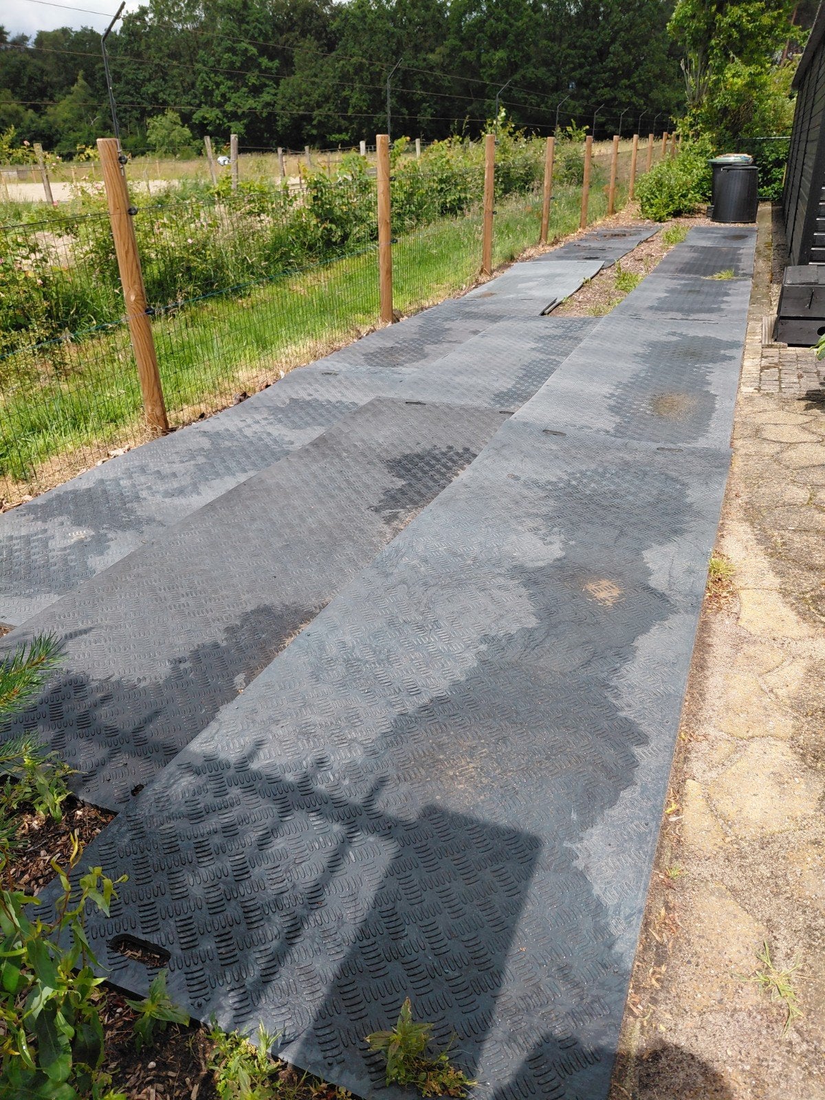 12 kunststof rijplaten 1.01 x 3.03 meter, Doe-het-zelf en Verbouw, Platen en Panelen, Ophalen