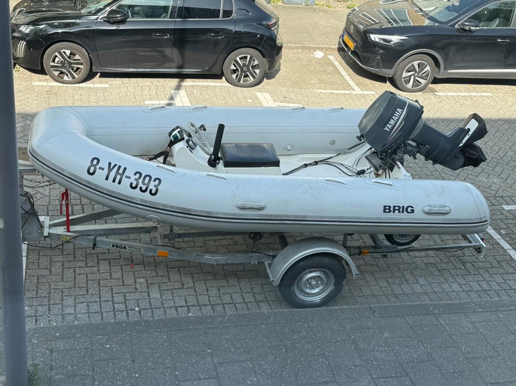 BRIG RIB boot F400 incl  30 pk Yamaha, pega trailer., Ophalen, 4 m, Brig, 30 pk