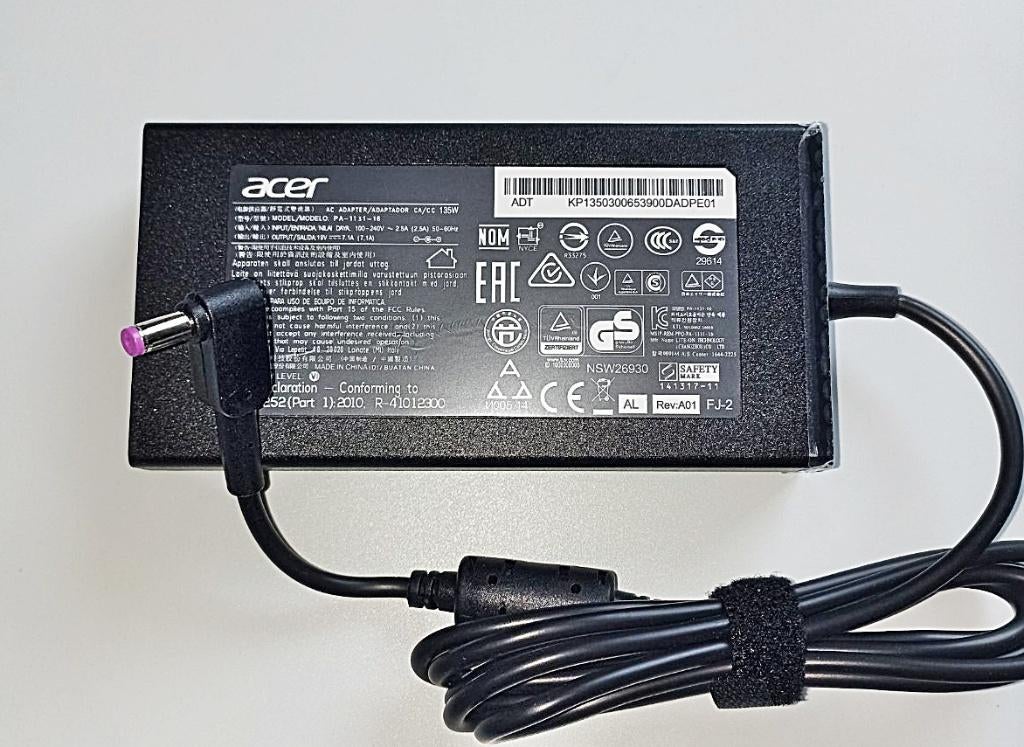 O135W oplader voor Acer Nitro 5 AN515-45-R6XD ,19v 7.1a, Nieuw, Ophalen of Verzenden, Drrkd2022@gmail.com, Acdc-center
