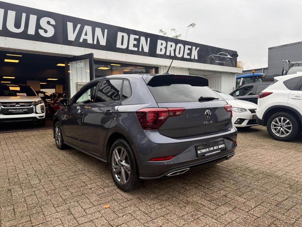 Volkswagen Polo 1.0 TSI R-Line|Navi|Cruise|Vitrual|Carplay|P, Voorwielaandrijving, Stof, Gebruikt, Zwart