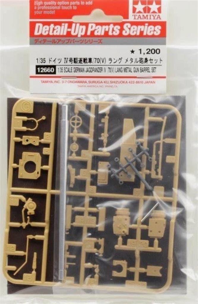 Tamiya 12660 Jagdpanzer IV / 70(V) Lang Metal Gun Set 1/35, Verzenden, Nieuw, 1:32 tot 1:50, Italeri