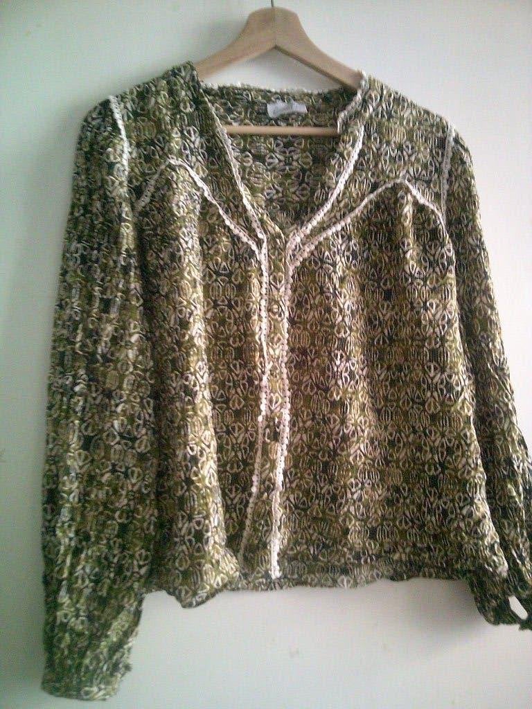 Blouse Batik, Verzenden, Gedragen, Maat 42/44 (L)