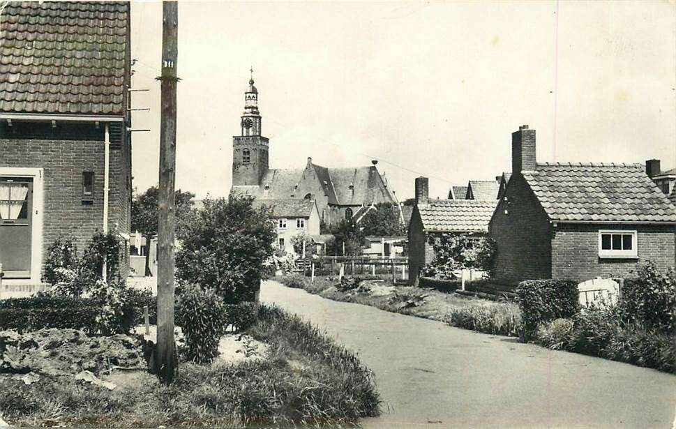 304-022-015 Streefkerk Torenzicht vanaf Tiendweg, Verzenden, Voor 1920, Zuid-Holland