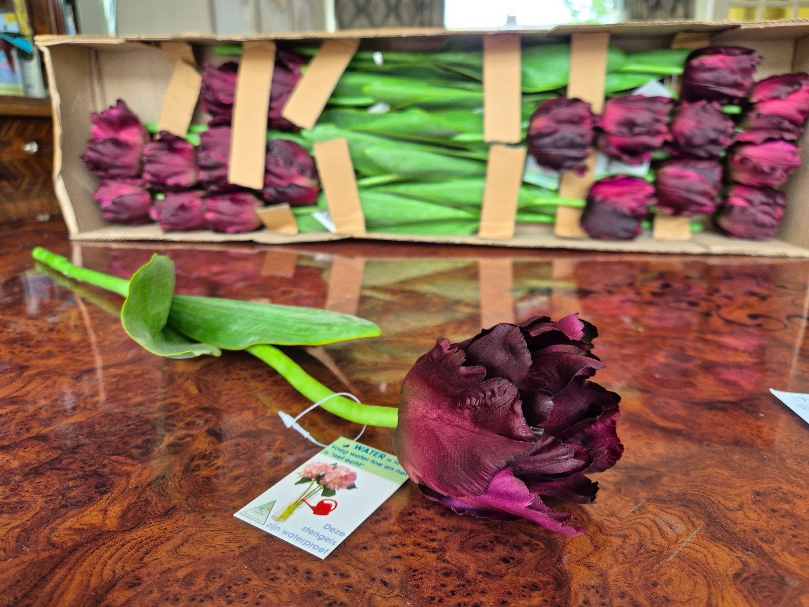 Real Touch Kunsttulpen - Voelen en ogen als echt!, Huis en Inrichting, Woonaccessoires | Kunstplanten en Kunstbloemen, 62 cm, Kunstbloem