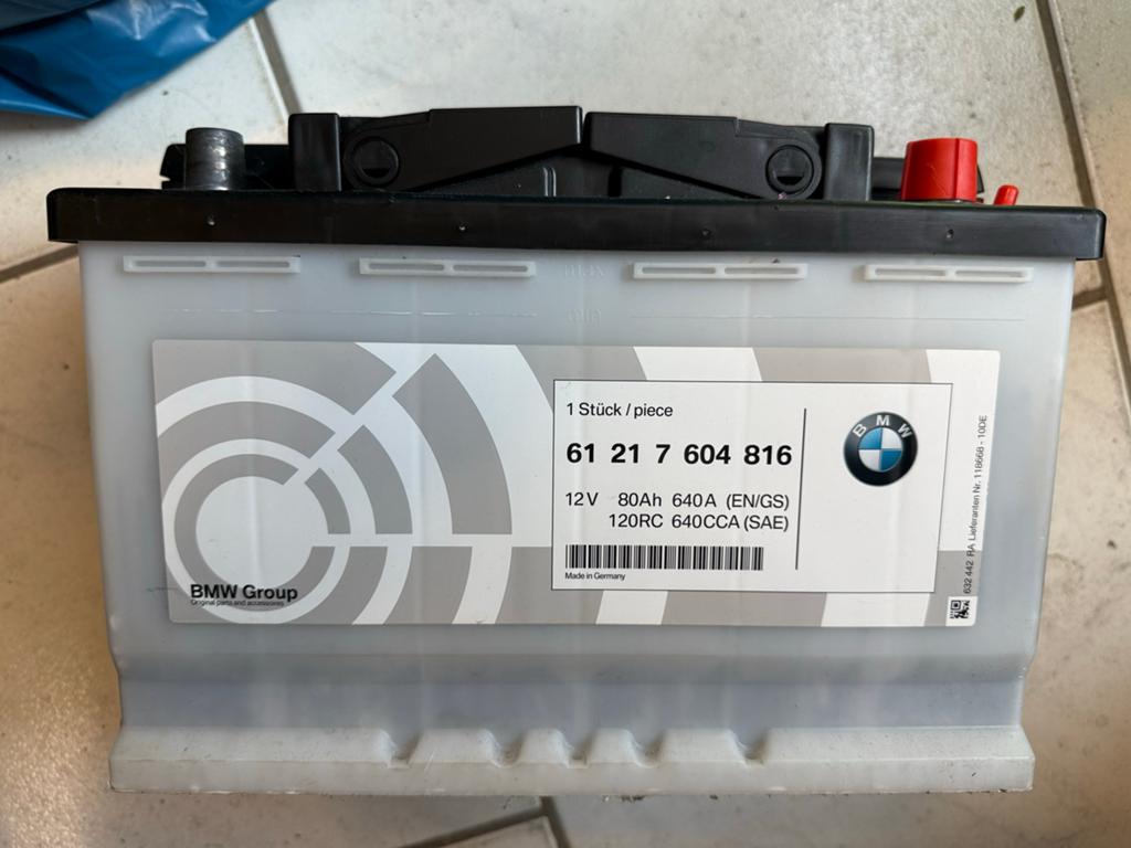 BMW Accu 61 21 7 604 816 80Ah Nieuw, Auto-onderdelen, Ophalen of Verzenden, Nieuw, BMW