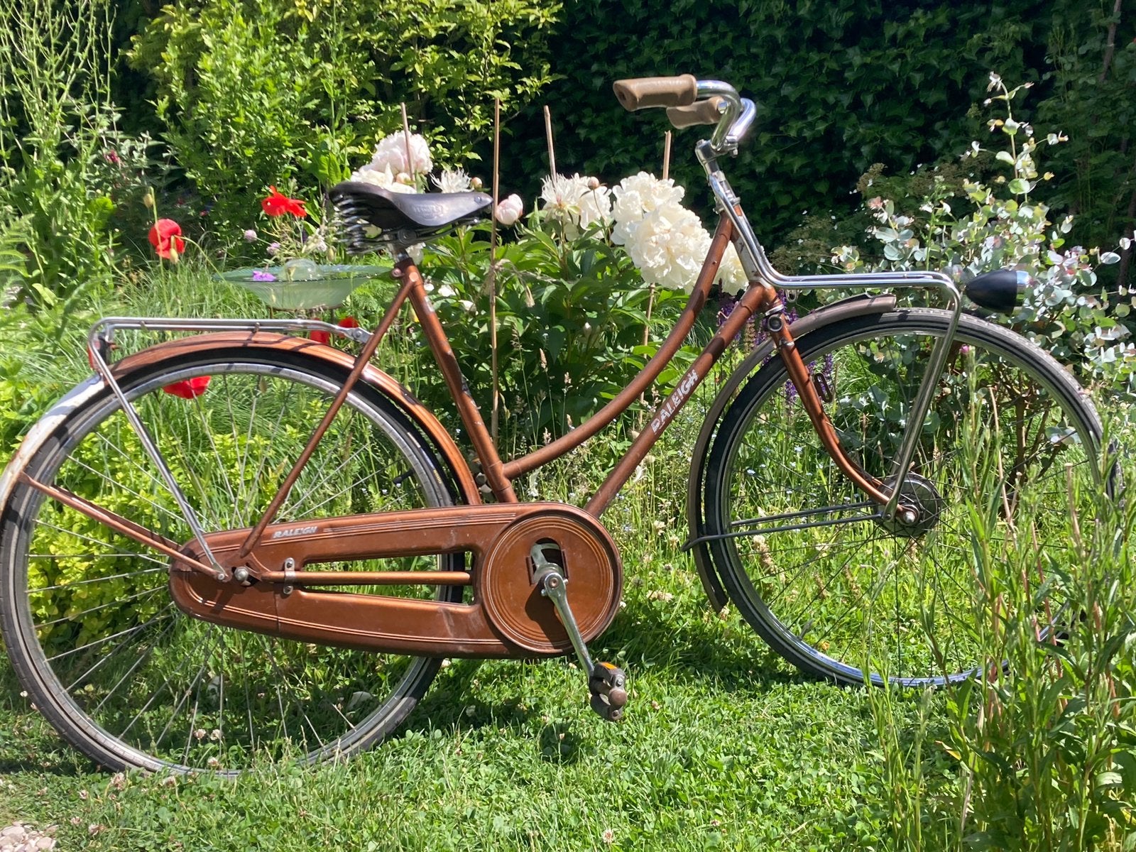 Raleigh dames, klein model, terugtraprem, 51 tot 55 cm, Ophalen, Terugtraprem, Jaren '60 of nieuwer