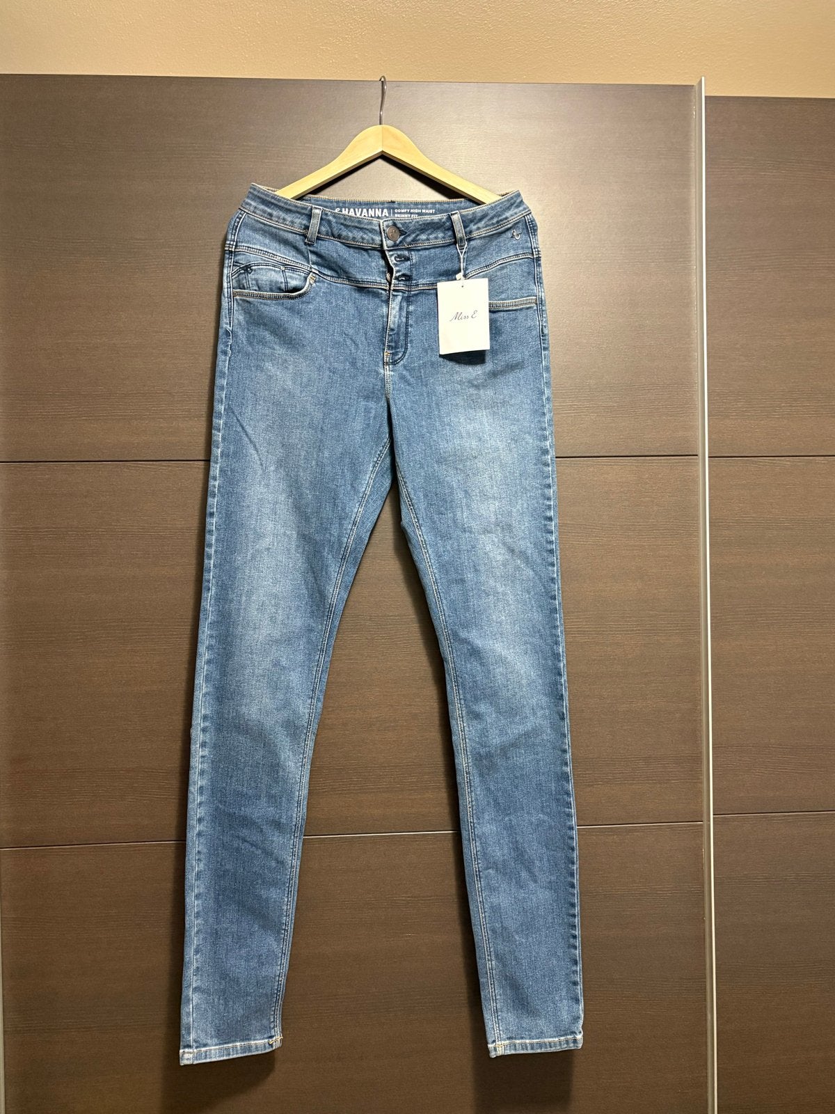 Nieuwe Havanna Comfy High Waist Skinny Fit Jeans, Kleding | Dames, Spijkerbroeken en Jeans, Ophalen of Verzenden, Nieuw, Blauw