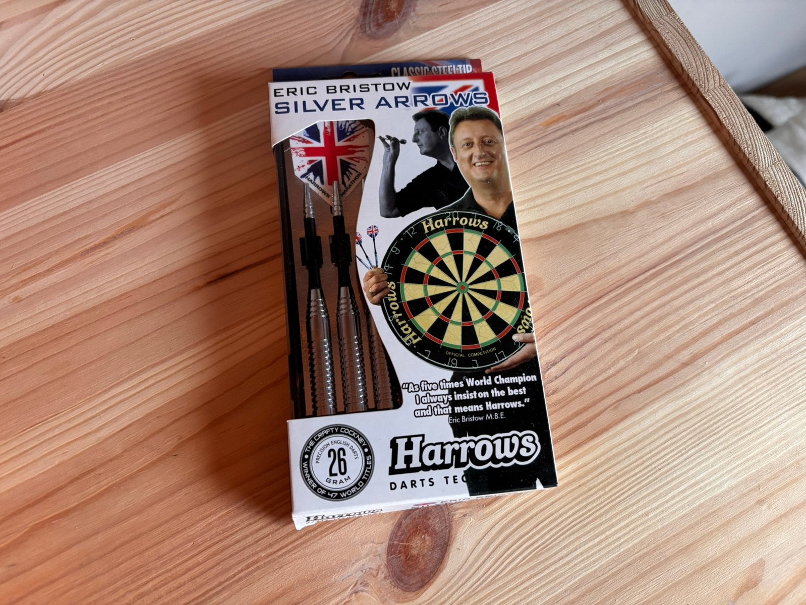 Harrows Eric Bristow darts - 26 gram, Ophalen of Verzenden, Zo goed als nieuw, Pijlen