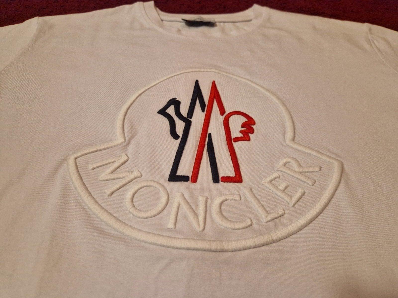 Exclusief Moncler T-shirt Maat M NIEUW, Moncler, Maat 48/50 (M), Wit, Nieuw