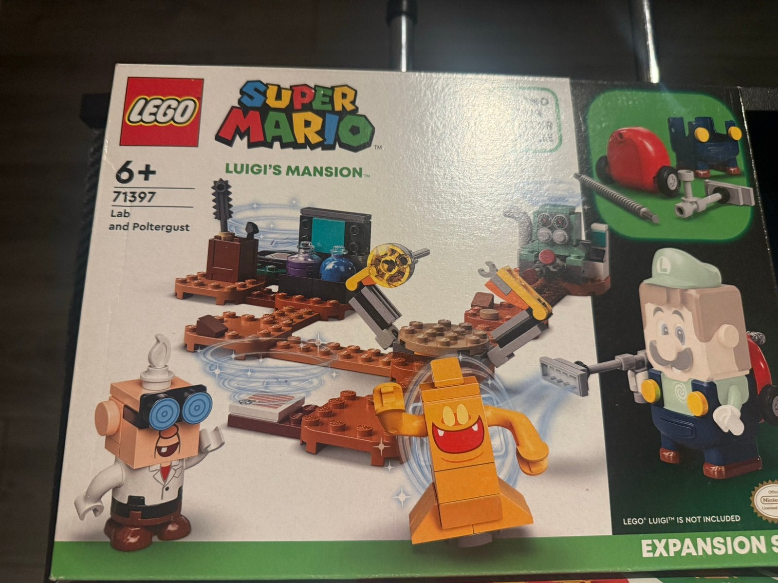 Luigi mansion Lab and poltergust, Lego Mario, Ophalen