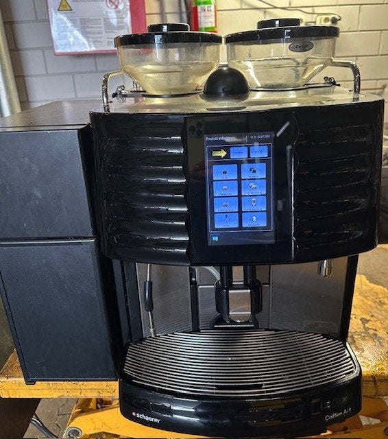 schaerer coffee art plus touch met melkkoeler, Espresso apparaat, Niet ingevuld, Koffiebonen, Zo goed als nieuw