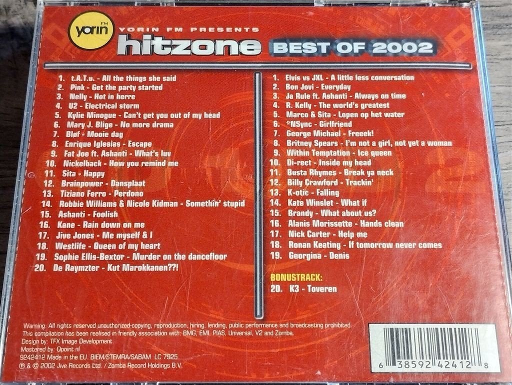 Hitzone - Best Of 2002 [2 CD], Ophalen of Verzenden, Zo goed als nieuw, Pop